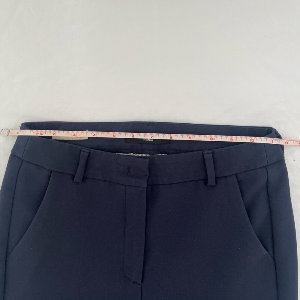 Weekend Max Mara High Waisted Stretch Cigarette Slim Trousers - Picture 5 of 6